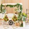 2pcs Square Gold Column Stand Wedding Party Venue Decorative Rack Metal Holder